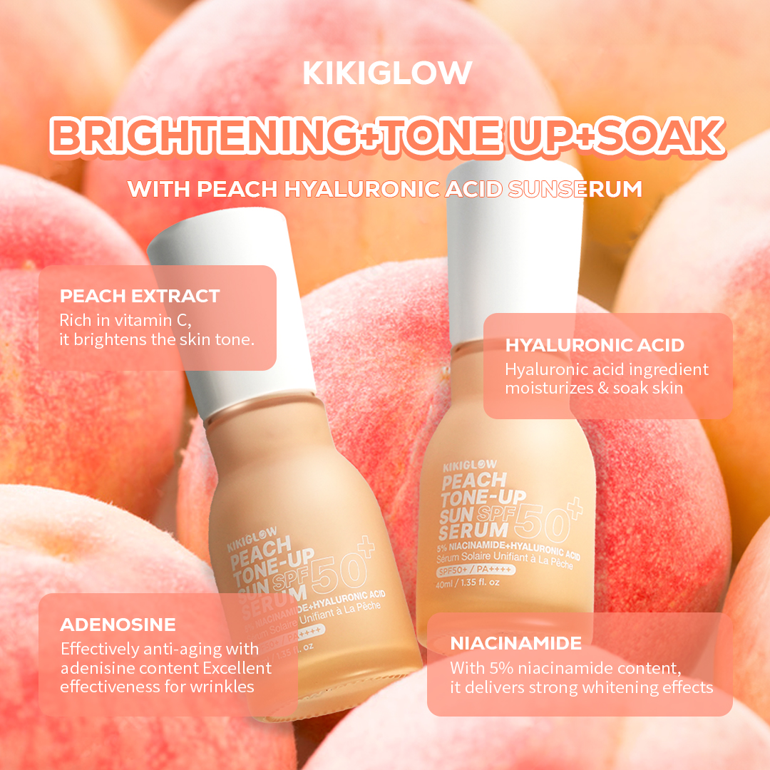 Peach SPF50++++ Tone Up Sun Serum - Image 4