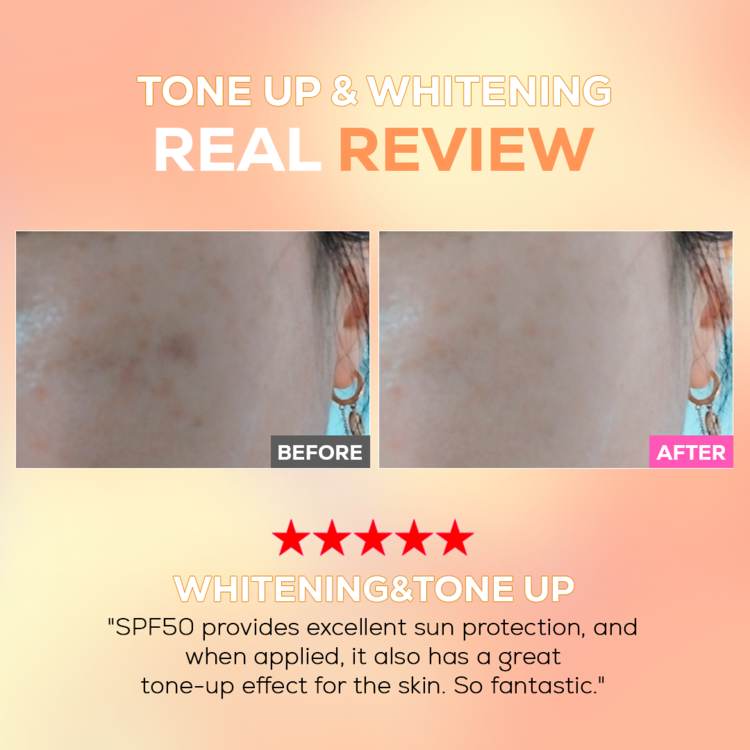 Peach SPF50++++ Tone Up Sun Serum - Image 6